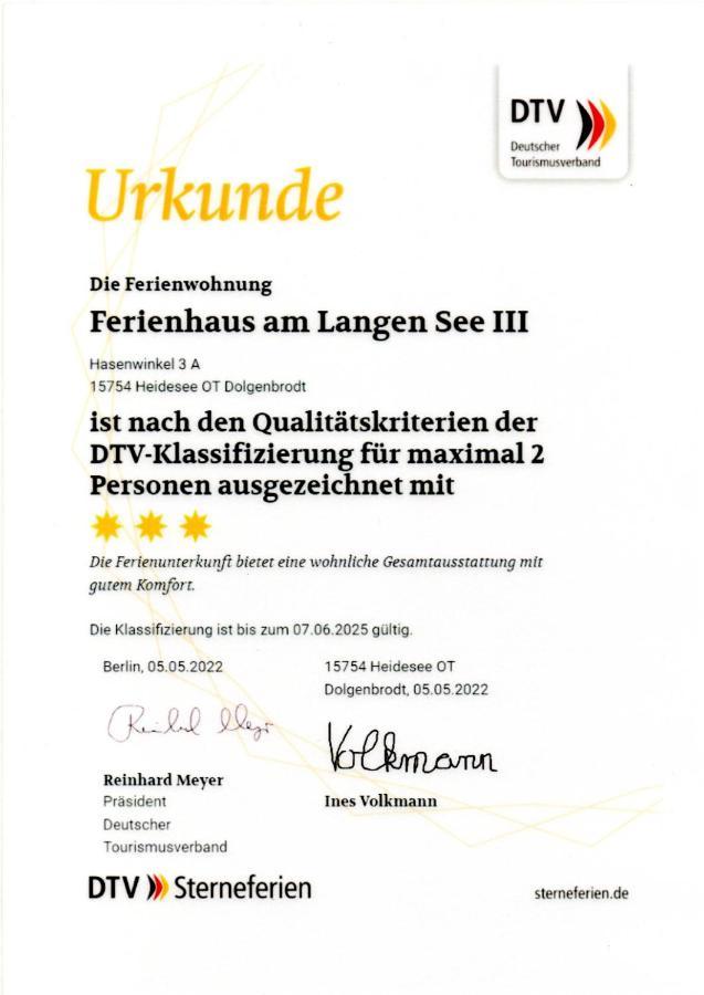 Ferienhaus Am Langen See III Heidesee Luaran gambar